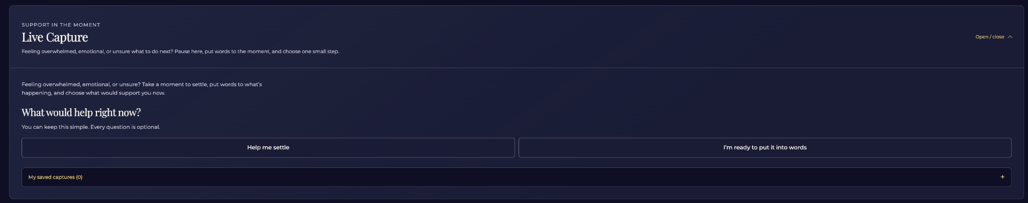 Academy Practice Center — member practice screen